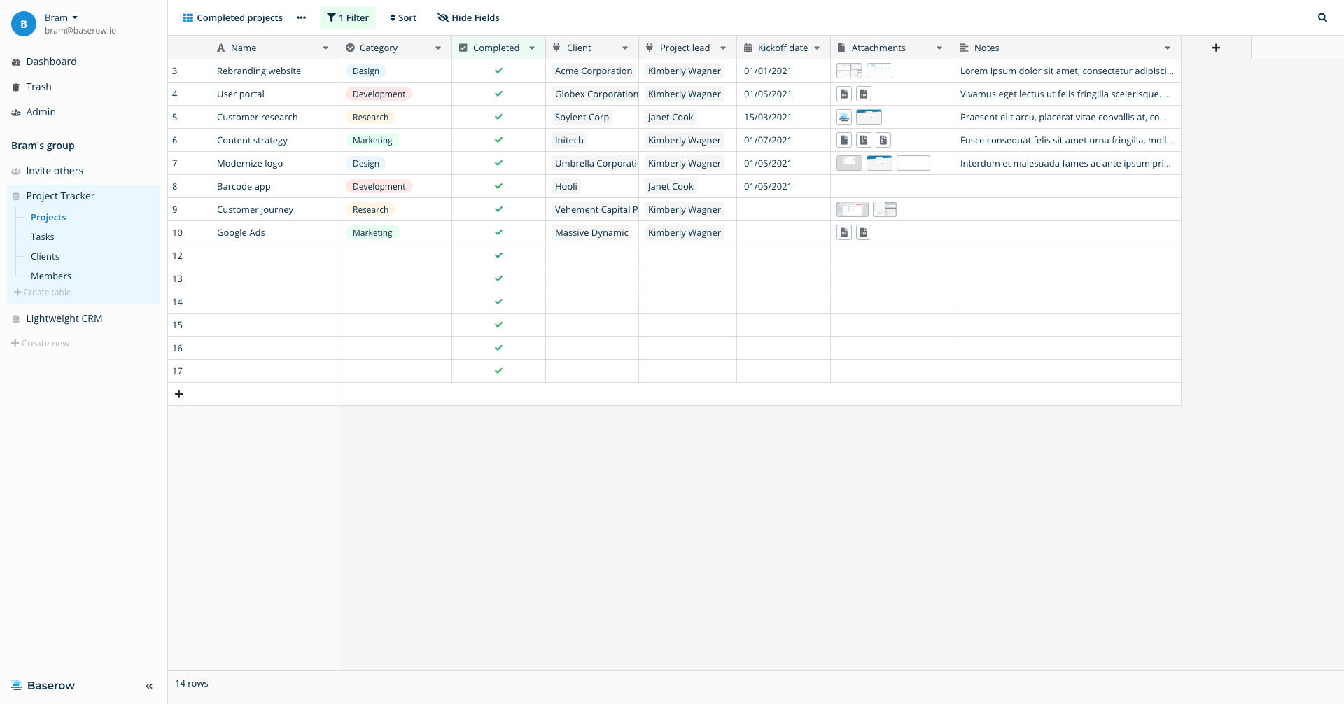 Spreadsheets